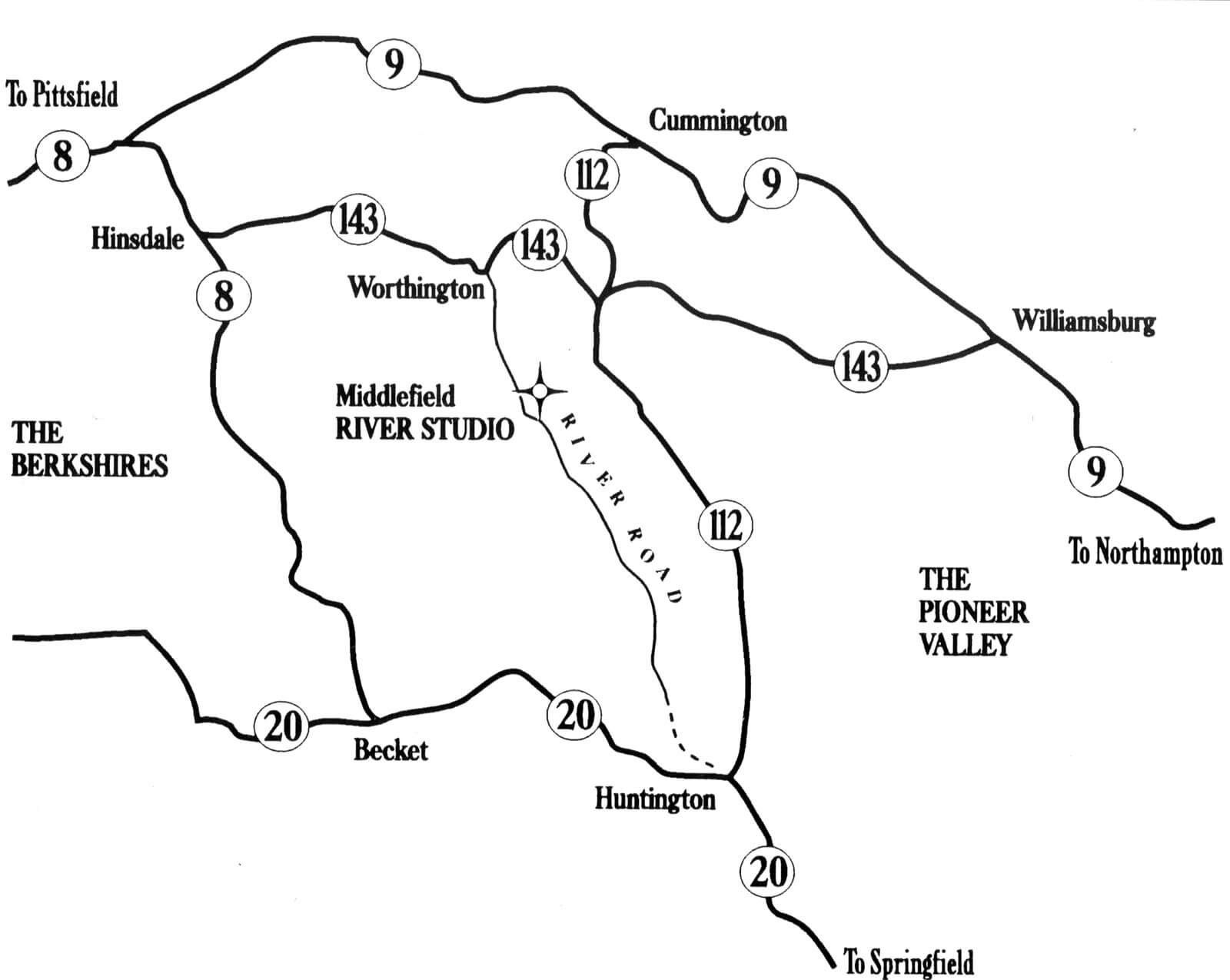 River Studio map Map of River Studio location